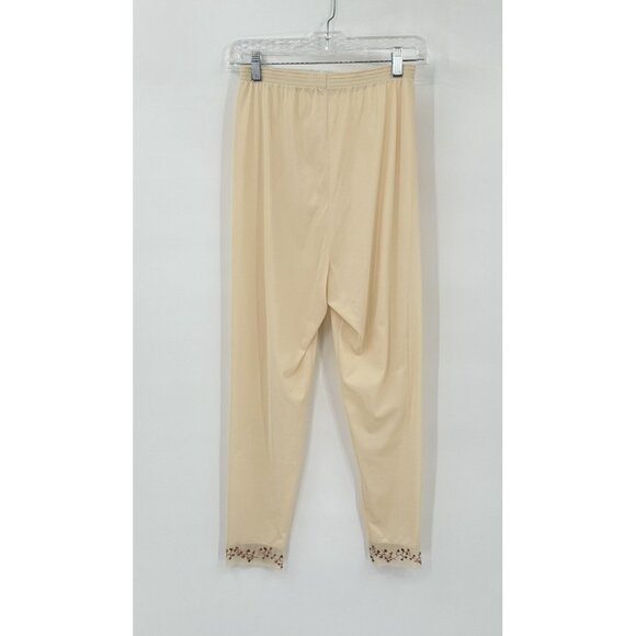 vintage 60s VANITY FAIR 2 piece pajama set sheer embroidered lounge sleep XS S - Picture 12 of 16